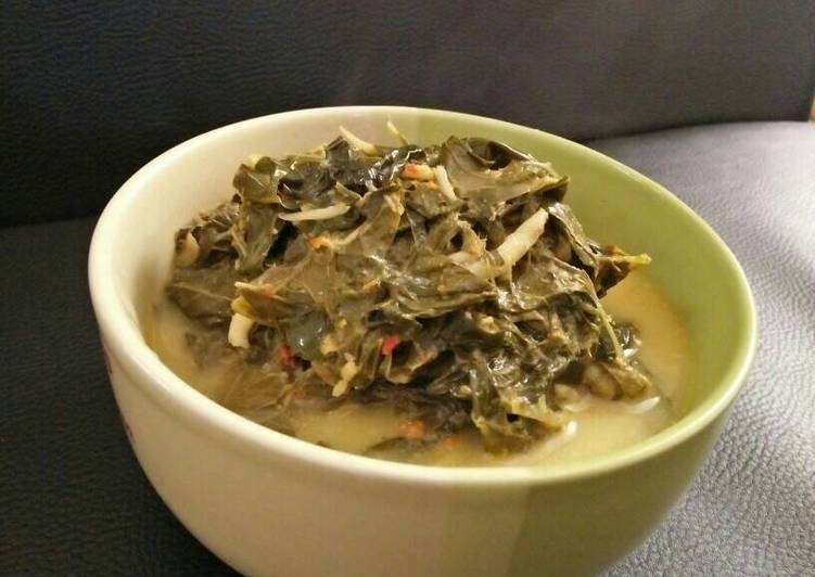 gambar untuk cara membuat Jangan Godhong Telo alias Sayur daun singkong