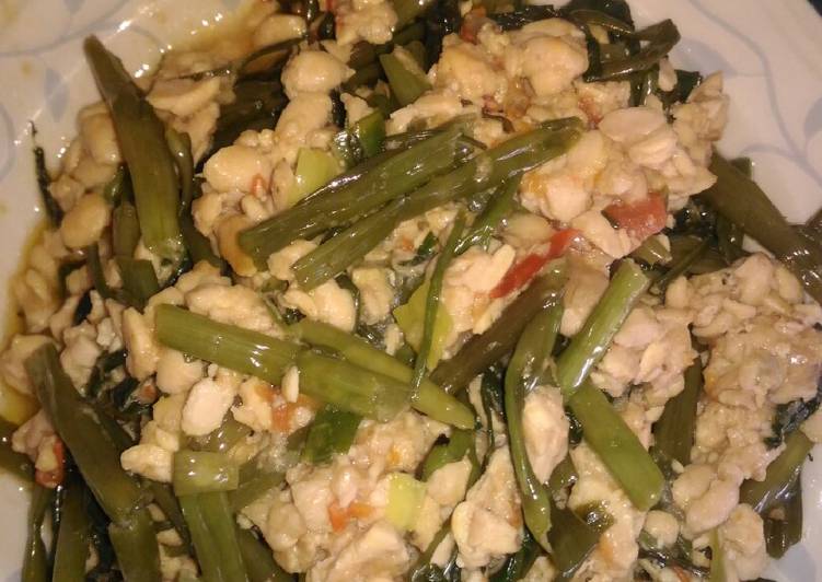 Cobek kangkung tempe khas garut foto resep utama