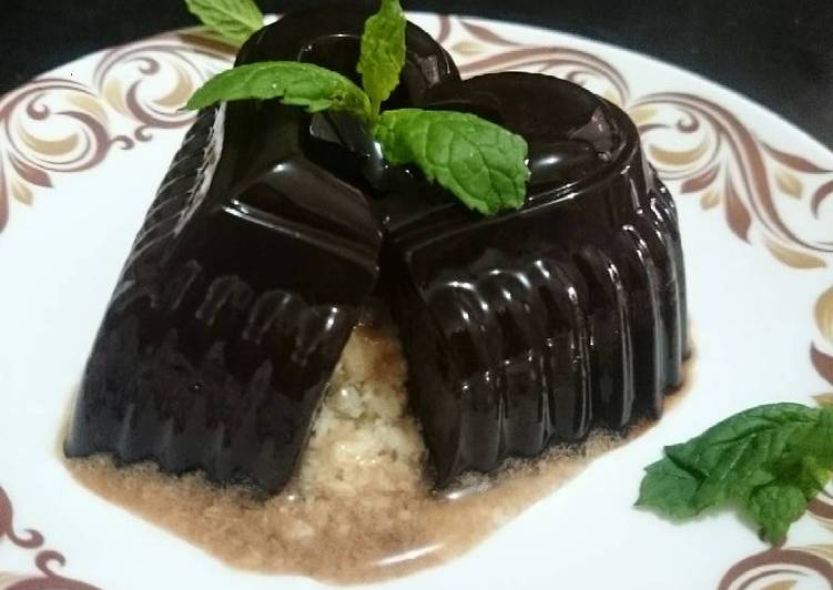 gambar untuk cara membuat Pudding Choco Lava