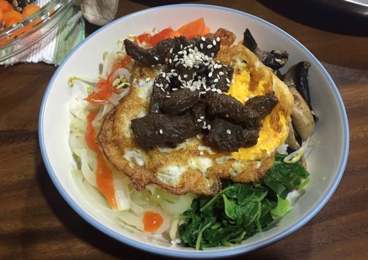 Resep Beef teriyaki bibimbap Kiriman dari hastyo tyanto