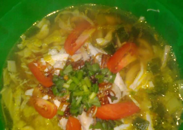 gambar untuk cara membuat Soto ayam rumahan praktis,segar