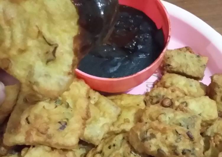 Mendoan Tempe kacang & Menjes goreng krriyuk foto resep utama
