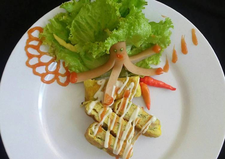 resep makanan Sosis Omelette (#aop_platingbarengomelette)