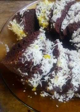 Brownies kukus coklat tabur keju