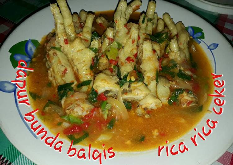 resep makanan Rica rica ceker