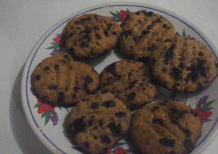 gambar untuk resep Oatmeal choco-milo cookies