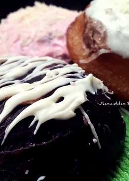 Donat isi Cream Cokelat Â (Tanpa ulen & Telur)