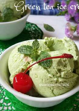 Green tea ice cream