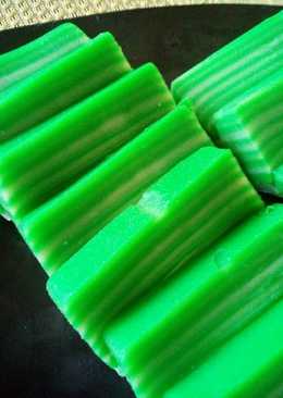 Kue lapis karet ijo royo royo tepung beras# beranibaking