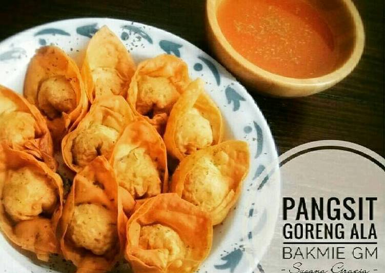 resep lengkap untuk Pangsit Goreng ala Bakmie GM