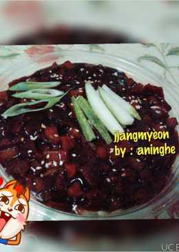 Resep Jjangmyeon (korean black bean noodle) halal