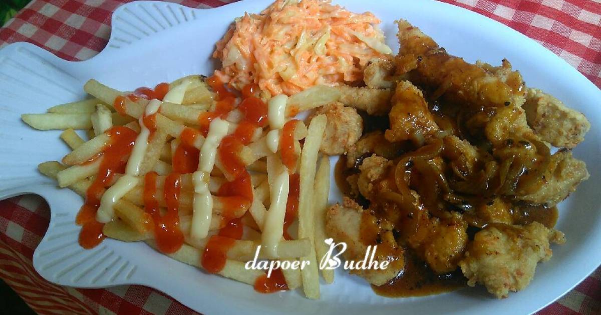 Resep Ayam  saus  lada hitam oleh Fatihatul Muali Cookpad