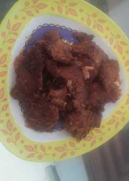 Dendeng balado rumahan simple