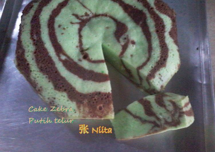 resep Cake Zebra Putih Telur