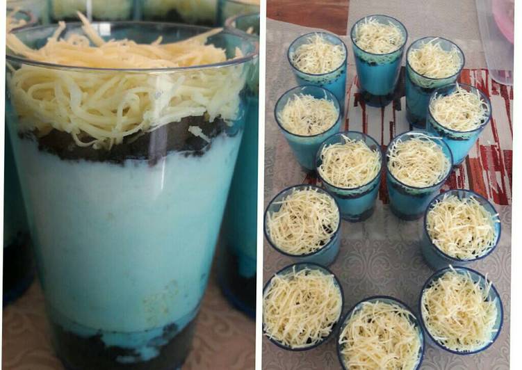 bahan dan cara membuat Frozen Oreo Chesee Cake