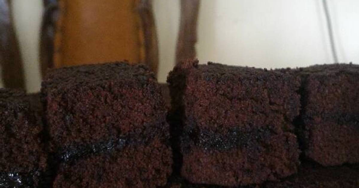 Resep Brownies kukus isi coklat lumer🍫🍫 anti gagal, sehat, enak