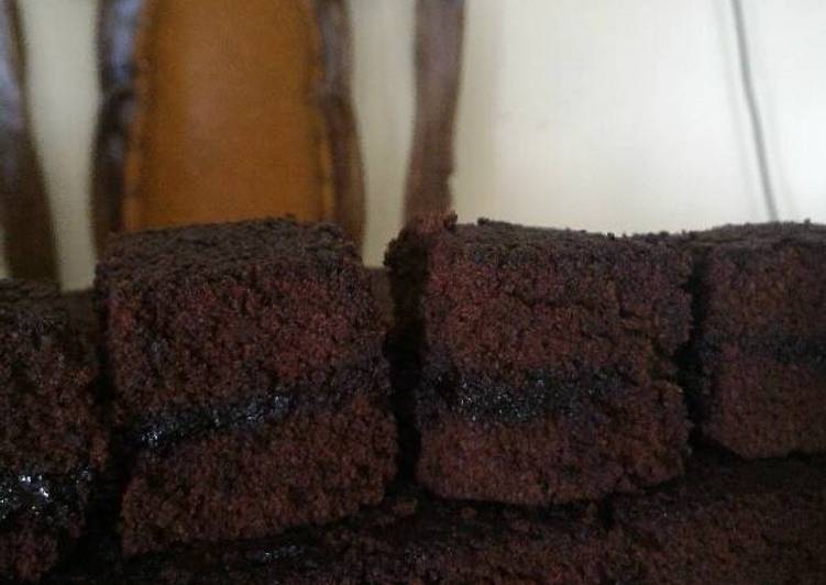 gambar untuk resep Brownies kukus isi coklat lumer???? anti gagal, sehat, enak