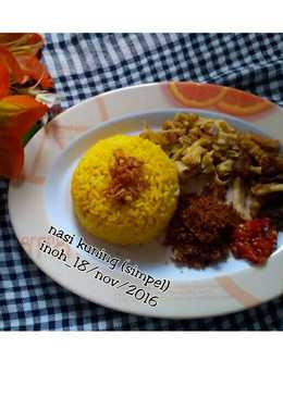 Nasi kuning kukus (sisa_nasi_semalem)
