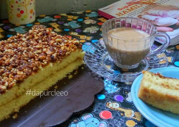 resep masakan Vanilla Nutrijel Cake with nougath