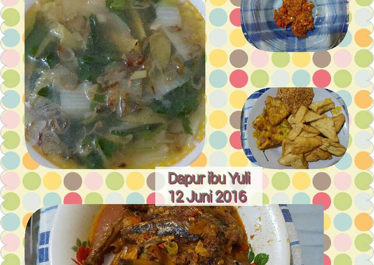 resep masakan Sop sayur dan lauknya