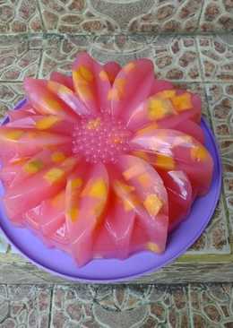 Puding susu mangga setrowbery ala"bunda amanda