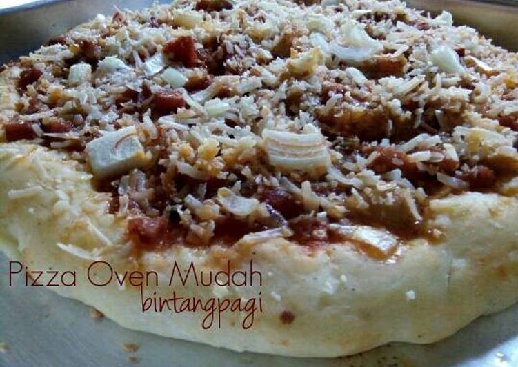 resep lengkap untuk Pizza oven mudah, murah, enaaak ?