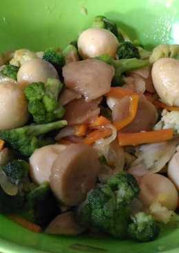 Cah brokoli telur puyuh