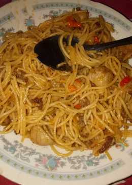 Spaghetty tumis daging