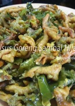 Usus Goreng Sambal Hijau