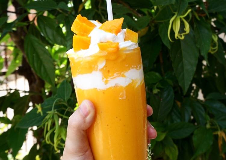 bahan dan cara membuat King Mango Kw