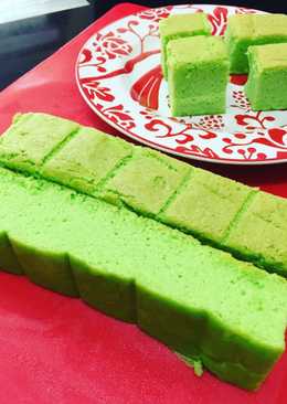 Ogura cake pandan