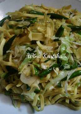 Tumis Mie Kuning Gepeng Cabe Rawit