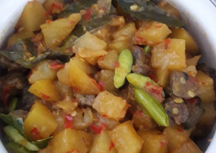Sambal goreng kentang ati sederhana