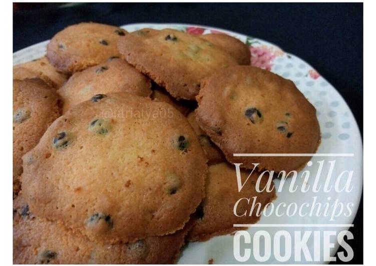 cara membuat Vanilla Chocochips Cookies