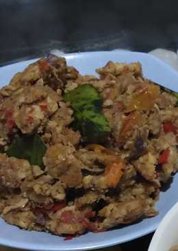 Pecak tempe teri medan