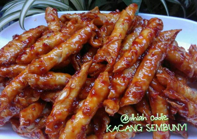 gambar untuk resep makanan Kacang sembunyi pedes manis