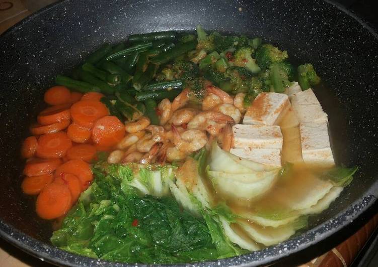 resep lengkap untuk Tomyum Nabe