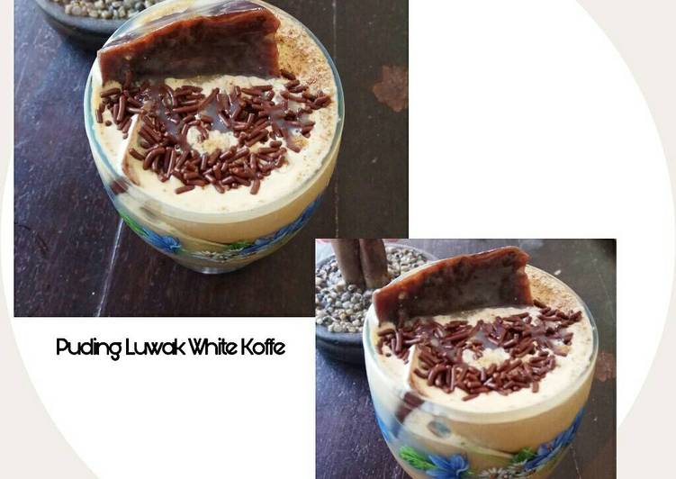 resep makanan Menu buka puasa : Es Puding Coklat Luwak White Koffie