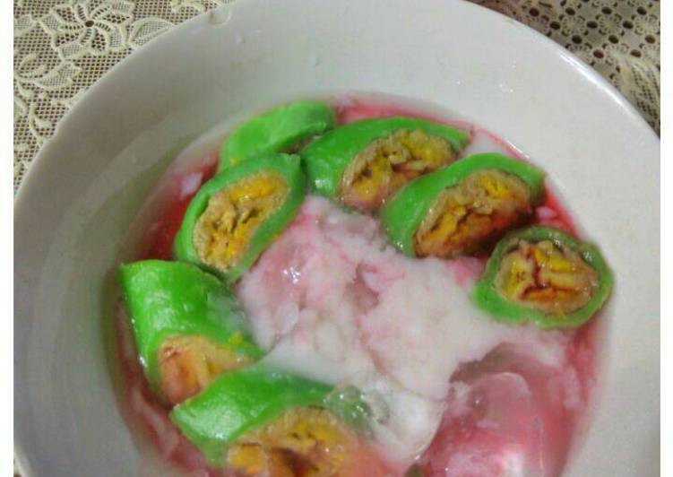 resep makanan Es pisang ijo