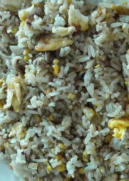 Nasi Goreng Daging Asap Simpel