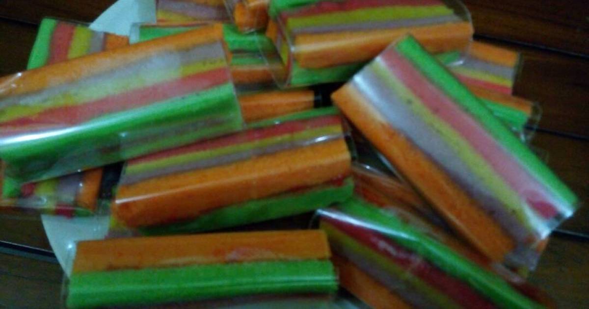 Resep Rainbow Cake selai