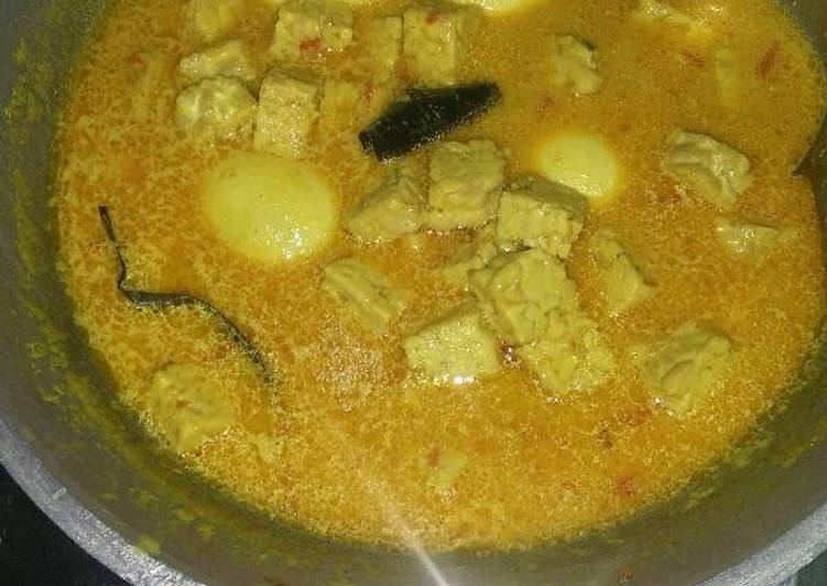 resep makanan Kare telur tempe