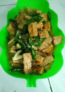 Tumis oncom cabe ijo