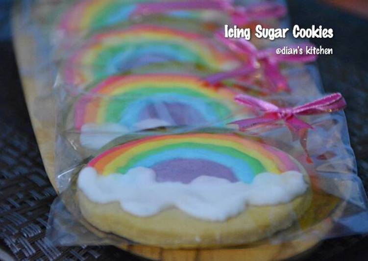 cara membuat Icing Sugar Cookies/Glazur Cookies