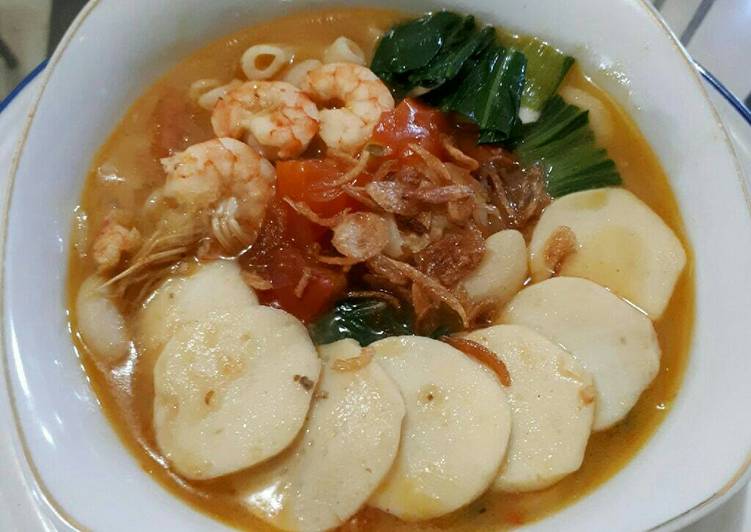 gambar untuk resep makanan Seblak macaroni udang