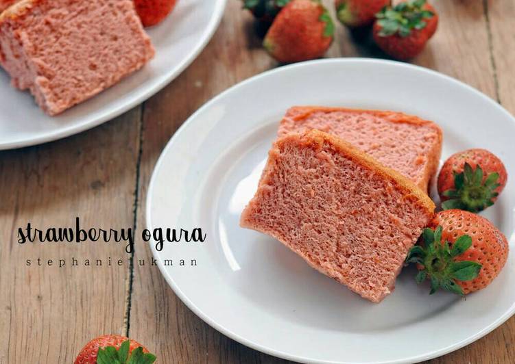 Resep Strawberry Ogura / Ogura Stroberi By stephanielukman