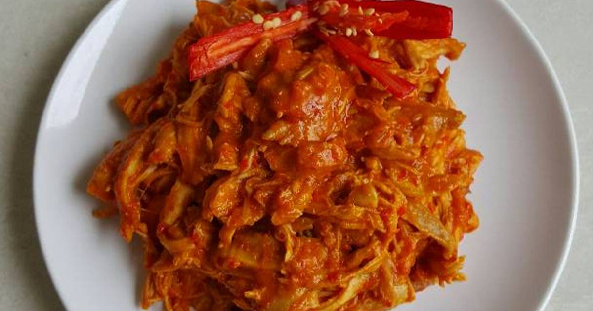  Ayam  suwir bumbu  rujak 9 resep  Cookpad