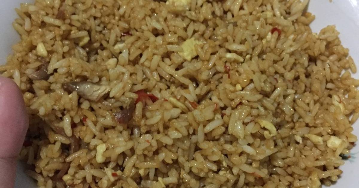 Resep Nasi goreng ayam scramble egg ala A putri