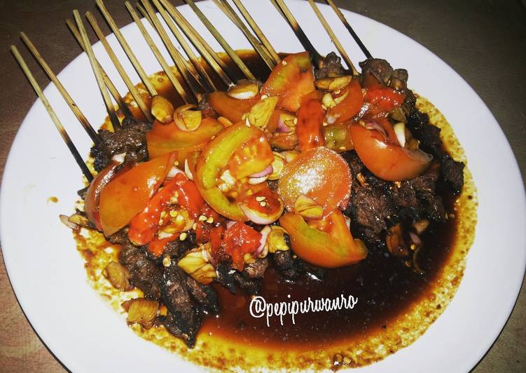 gambar untuk cara membuat Sate daging sapi