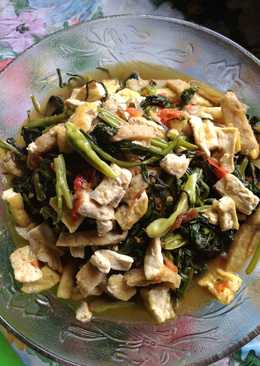 Oseng kangkung tahu